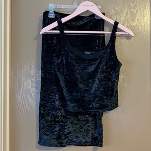 2 piece skirt and tank top set